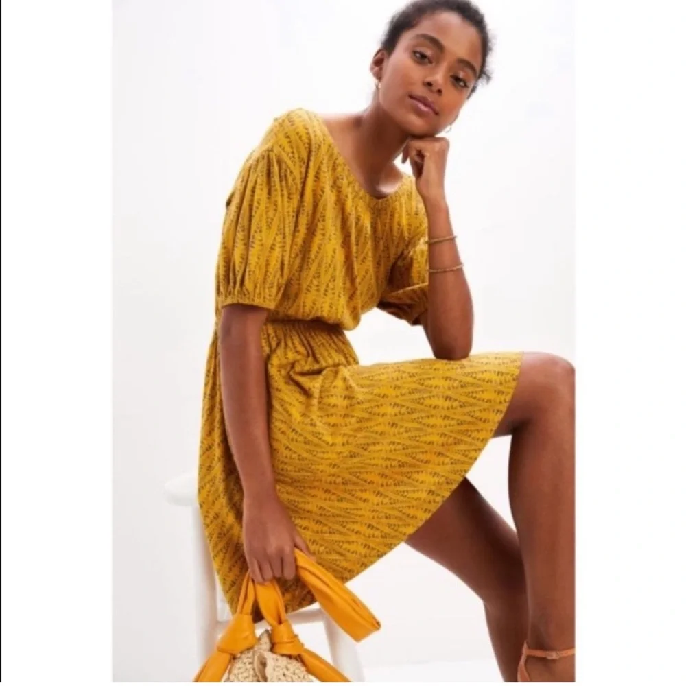 NWT Anthropologie Daily Practice Yellow Dress - Picture 2 of 7